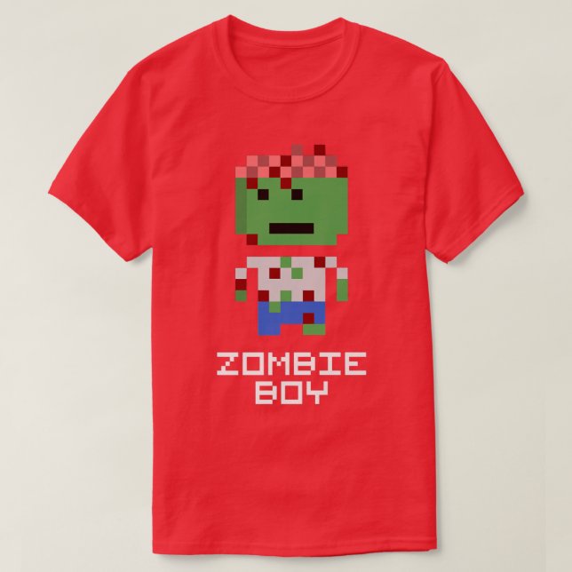 Zombie Boy Halloween Boys Kids Funny 6923 T-Shirt (Design Front)
