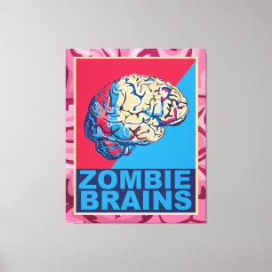 Zombie Brain Canvas Print