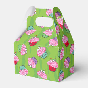 Zombie Brain Cupcake Pattern Favour Box