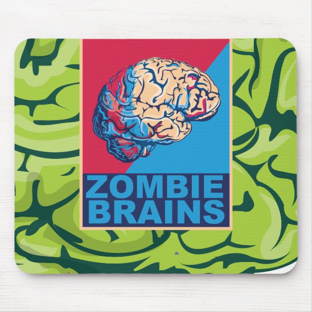 Zombie Brain Mouse Mat (Front)