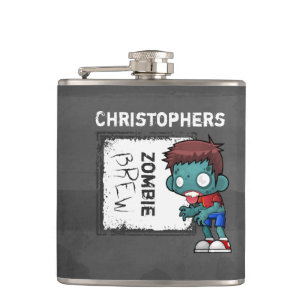 Zombie Brew Creepy Cool Hip Flask