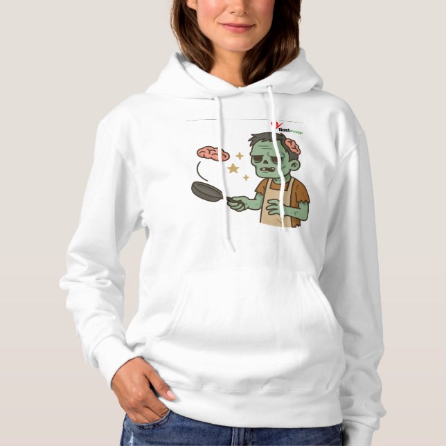 Zombie Brunch – Brain Pancake Flip Hoodie (Front)