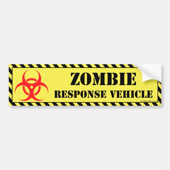 Zombie Bumper Sticker (Front)