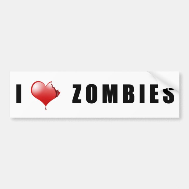 Zombie BumperSticker Bumper Sticker (Front)