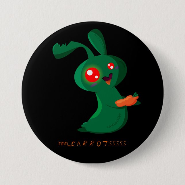 Zombie Bunny 7.5 Cm Round Badge (Front)