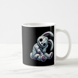 Zombie Bunny Stitched Easter gothic and Creepy Coffee Mug