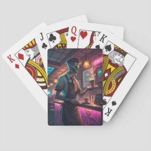 Zombie Café Spooky Urban Halloween play card