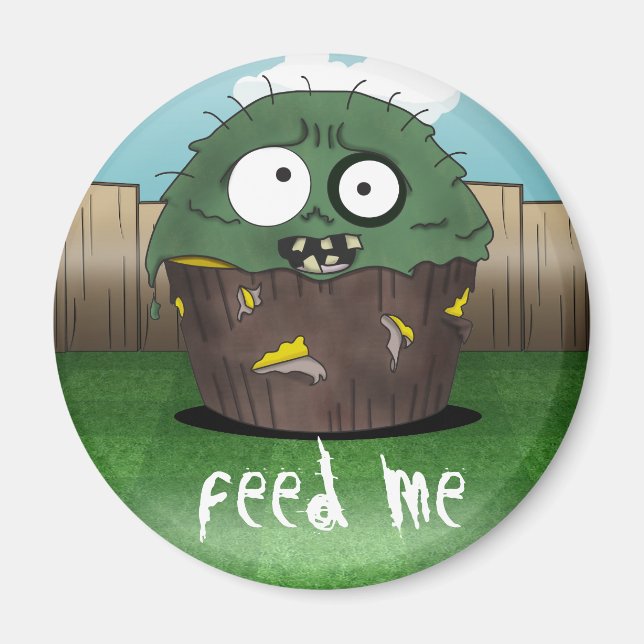 Zombie Cake - Feed Me Magnet (Front)