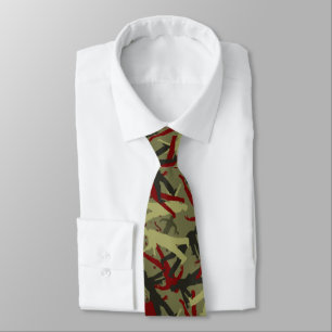 Zombie Camo Pattern Tie