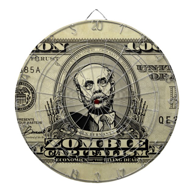 Zombie Capitalism Bernanke Dart Boards (Front)