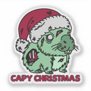 Zombie Capybara Christmas