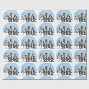 Zombie Carolers Wrapping Paper