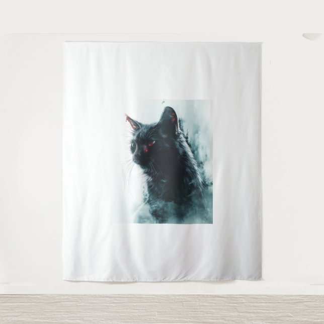Zombie Cat Apocalypse Tapestry (Front)