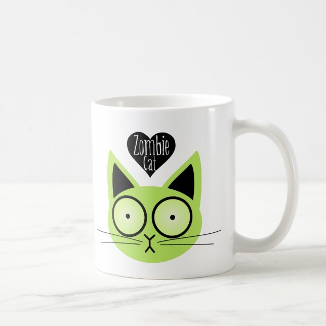 Zombie Cat Coffee Mug (Right)