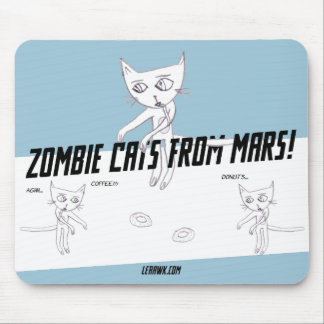 Zombie Cats from Mars #05b Mouse Mat