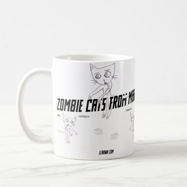 Zombie Cats from Mars #06 Coffee Mug (Left)