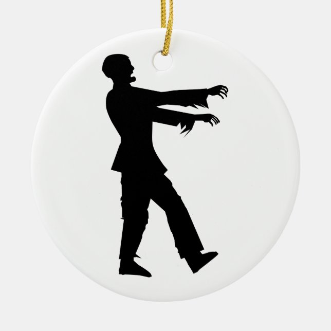 Zombie Ceramic Tree Decoration (Front)