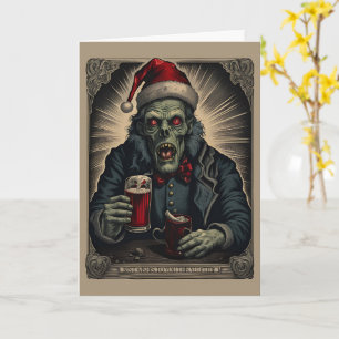 Zombie Cheer Christmas Card
