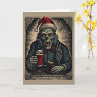 Zombie Cheer Christmas Card