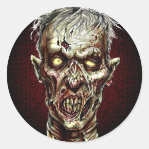 Zombie!! Classic Round Sticker