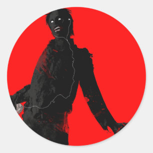 Zombie!!! Classic Round Sticker