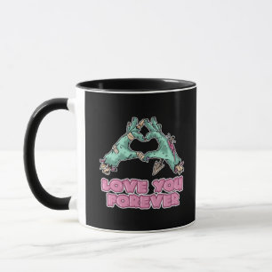 Zombie Classic - Skeleton Heart And Hands Mug