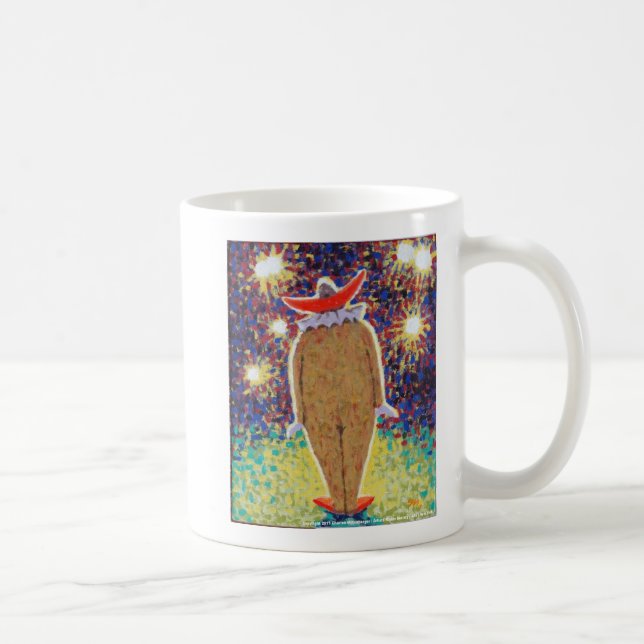 Zombie Clown Abducted by Space Aliens Coffee Mug (Right)