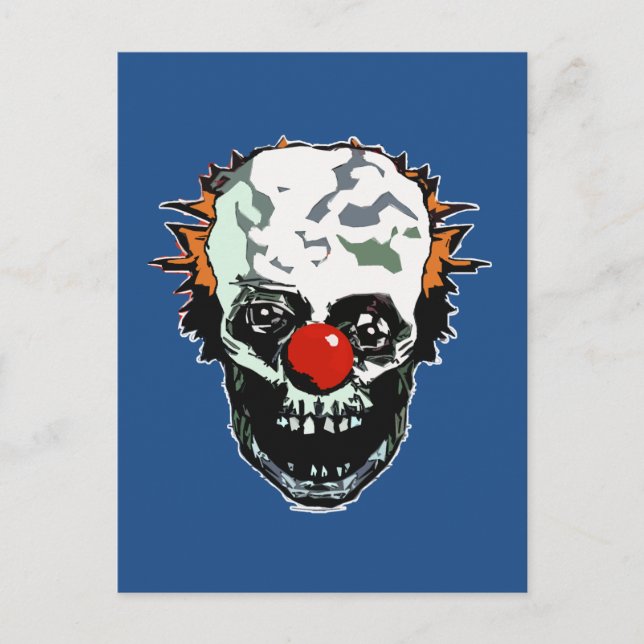 Zombie clown postcard (Front)