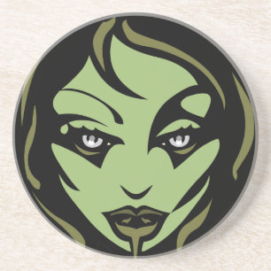 Zombie Coaster Cute Halloween Zombie Girl Decor