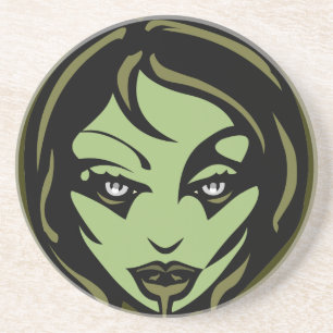 Zombie Coaster Cute Halloween Zombie Girl Decor