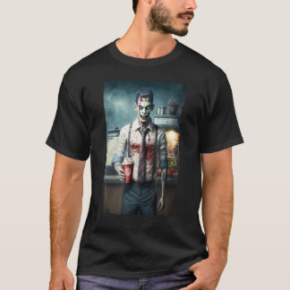 Zombie Coffee Barista Zombies In Everyday Life S T-Shirt