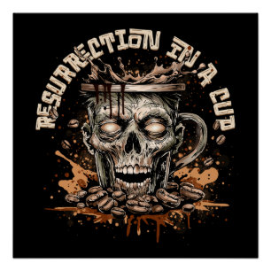 Zombie Coffee Poster