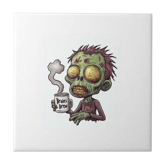  Zombie Coffee Time Tile (Front)
