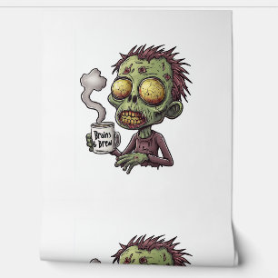 Zombie Coffee Time Wallpaper