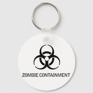 Zombie Containment Key Ring