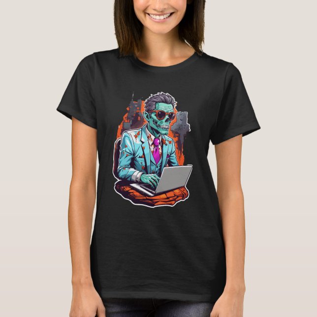 Zombie corporativo | Halloween T-Shirt (Front)