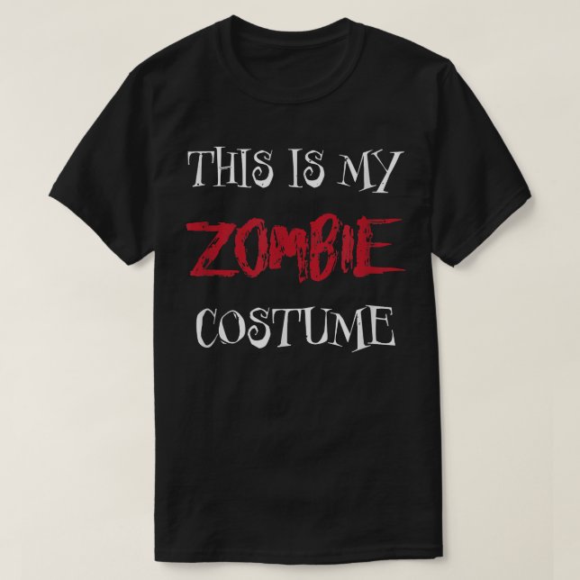 Zombie Costume  For Halloween 6925 T-Shirt (Design Front)