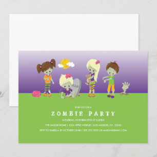 Zombie Costume Party Invitation