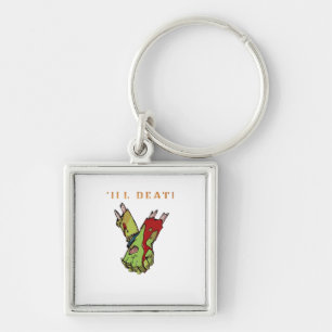 Zombie Couple Till Death Do Us Part Classic Key Ring