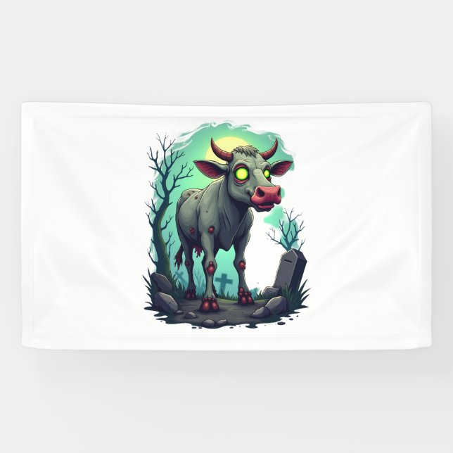 Zombie Cow Apocalypse Banner (Horizontal)