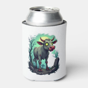 Zombie Cow Apocalypse Can Cooler
