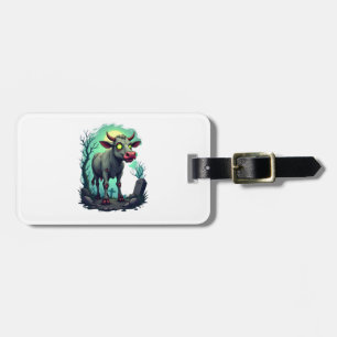 Zombie Cow Apocalypse Luggage Tag