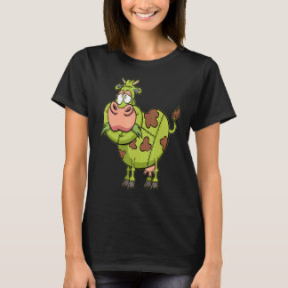 Zombie Cow Lazy Halloween Costume  Farm Animal Far T-Shirt