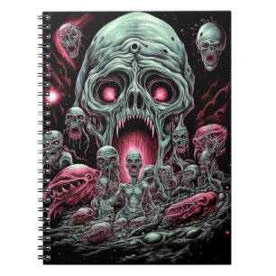 Zombie Creatures Sci-fi Horror Art Notebook