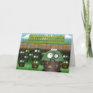 Zombie Cupcake Birthday #2 Card