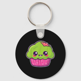 Zombie Cupcake Kawaii Halloween Costume Funny Key Ring