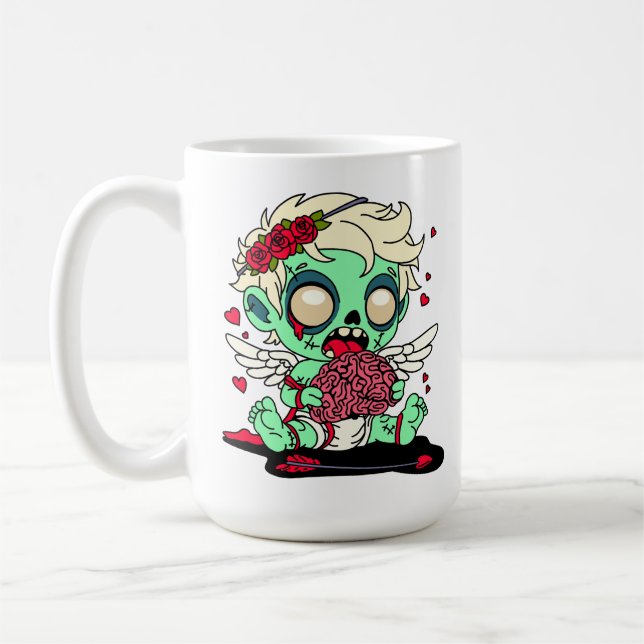 Zombie Cupid Coffee Mug (Left)