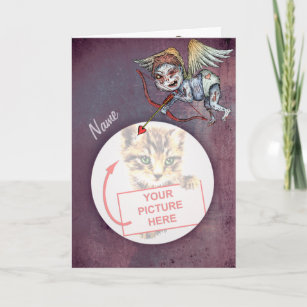 Zombie Cupid - Valentine (Add Your Own Pic) Holiday Card