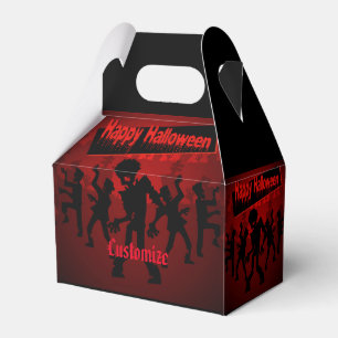 Zombie Dance Party Happy Halloween Gable Favour Box