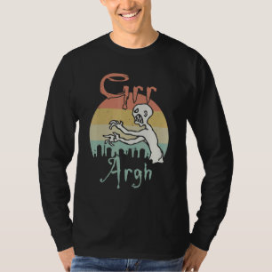 Zombie Dead Mummy Grr Argh Halloween Retro T-Shirt